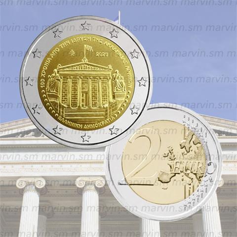  2 Euro - Academy of Athens - Greece - 2026 - UNC 