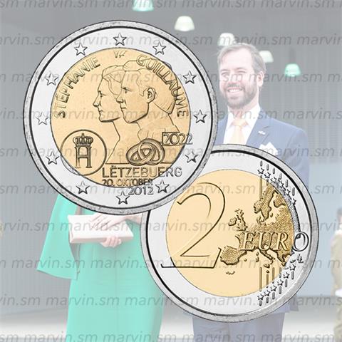  2 Euro - Anniversario di Matrimonio - Lussemburgo - 2022 - UNC 