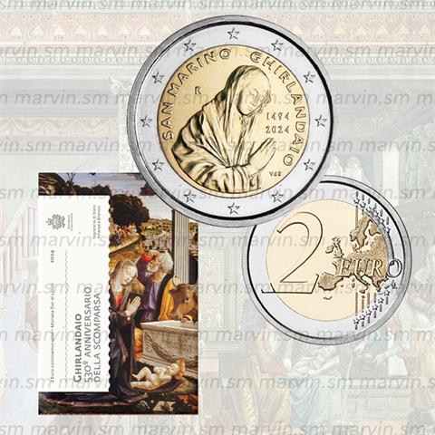  2 Euro - Ghirlandaio - San Marino - 2024 - FDC 