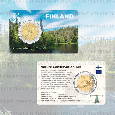  2 euro - Legge Conservazione Natura - Finlandia - 2023 - PSC 