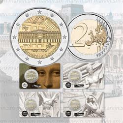 2 euro - Louvre - Francia - 2025 - 4 Coincard - FDC