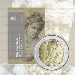 2 euro michelangelo san marino 2025 fdc
