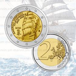 2 euro nave scuola amerigo vespucci italia 2025 unc