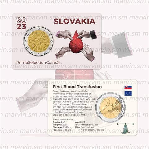   2 euro - Prima Trasfusione - Slovacchia - 2023 - PSC 