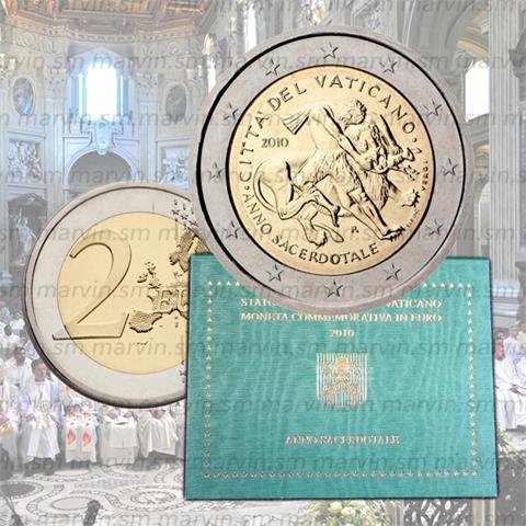  2 euro - Anno Sacerdotale - Vaticano - 2010 - FDC 