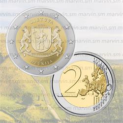 2 euro - Dzukija - Lituania - 2021 - UNC