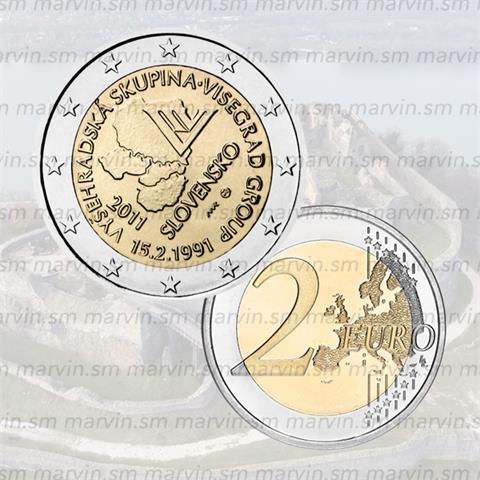  2 euro - Visegrad - Slovacchia - 2011 - UNC 
