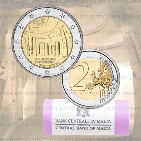  2 euro - Ipogeo di Hal Saflieni - Malta - 2022 - Rotolino - UNC 