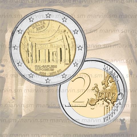  2 euro - Ipogeo di Hal Saflieni - Malta - 2022 - UNC 
