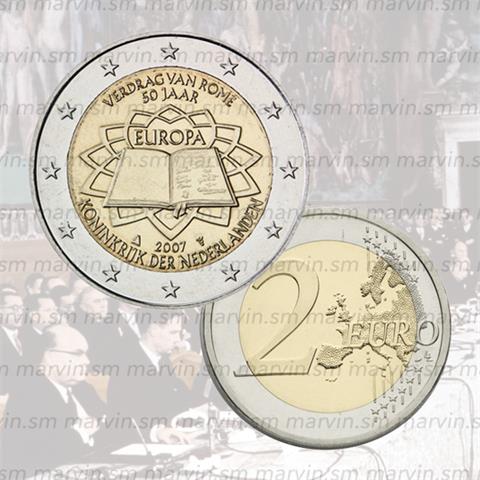  2 euro - Trattato di Roma - Paesi Bassi - 2007 - UNC 