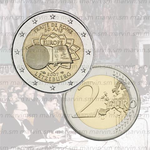  2 euro - Trattato di Roma - Lussemburgo - 2007 - UNC 