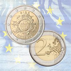 2 euro - Anniversario Euro - Irlanda - 2012 - UNC
