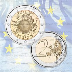 2 euro - Anniversario Euro - Lussemburgo - 2012 - UNC
