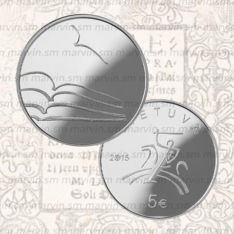  5 euro - Letteratura - Lituania - 2015 - FS 
