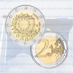 2 euro - Bandiera UE - Spagna - 2015 - UNC