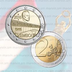 2 euro - Ponte della Granduchessa Carlotta - Lussemburgo - 2016 - UNC
