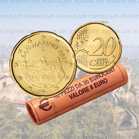  20 cent - San Marino - 2017 - Rotolino - UNC 