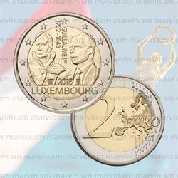 2 euro - Guglielmo I - Lussemburgo – 2018 - UNC