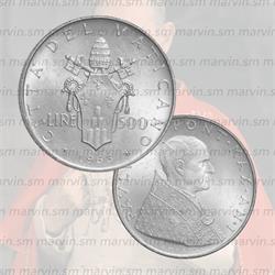 500 Lit - Papa Paolo VI - Vaticano - 1963 - AG FDC