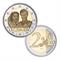 2 euro – Anniversario di Matrimonio – Lussemburgo – 2021 – COPPIA - UNC  in Monete Euro