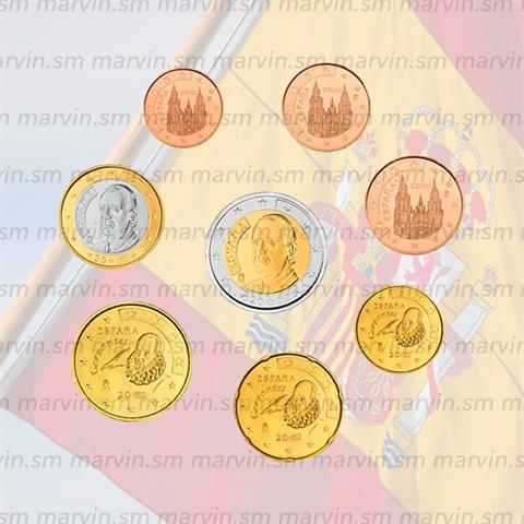  EURO SET - ANNI MISTI - Spagna -  2002 - 8 monete - Blister 