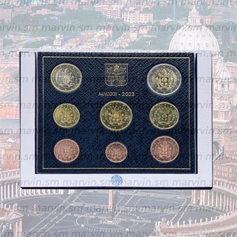 Serie Euro - Vaticano - 2022 - 8 monete - FDC 