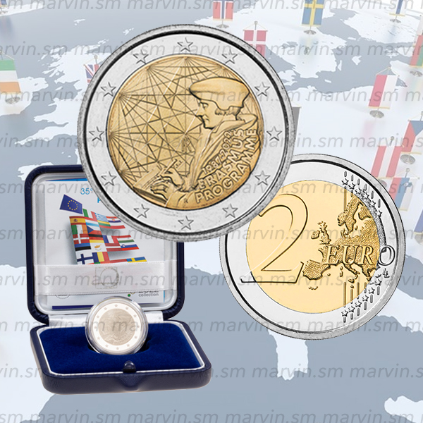 moneta 2 euro erasmus programme