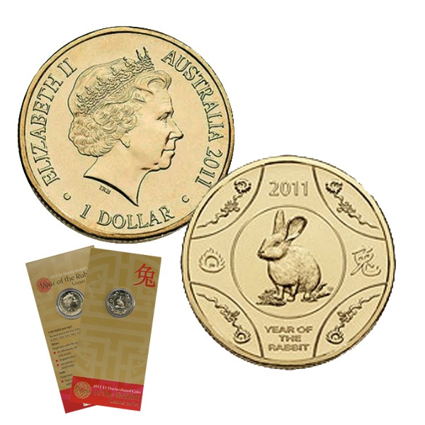 1 Dollar - Year of the Rabbit - Australia - 2011 - Bronze BU
