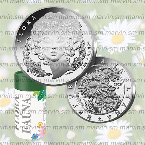  0,25 Euro - Flora  - Italia - 2025 - 1 OZ - Rotolino - AG BULLION 