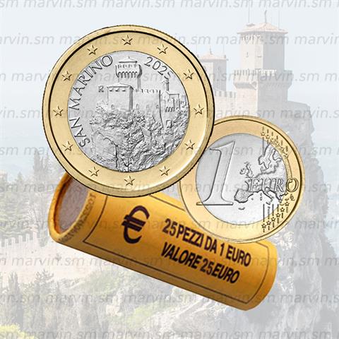  1 Euro - La Cesta - San Marino - 2025 - Rotolino - UNC 