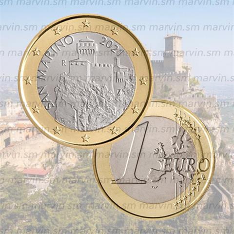  1 euro - La Cesta - San Marino - 2021 - UNC 