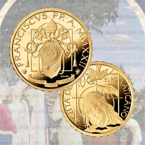  10 euro - Battesimo - Vaticano - 2022 - Oro - FS 