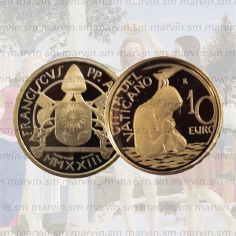  10 euro - Battesimo - Vaticano - 2023 - Oro FS 