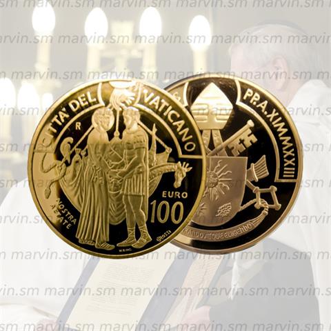  100 euro - Nostra Aetate - Vaticano - 2023 - Oro PROOF 