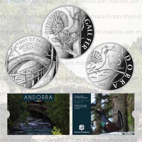  1,25 Euro - Patrimonio Culturale - Andorra - 2023 - CuNi - COPPIA - FDC 