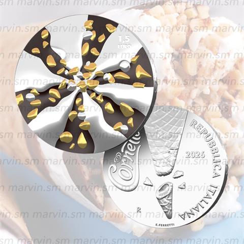  1,5 euro - Cornetto Algida - Italia - 2026 - AG FS 