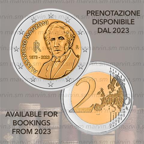  2 Euro - Alessandro Manzoni - Italia - 2023 – UNC 