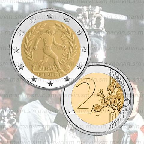  2 Euro - Campionato di calcio - Slovacchia - 2026 - UNC 