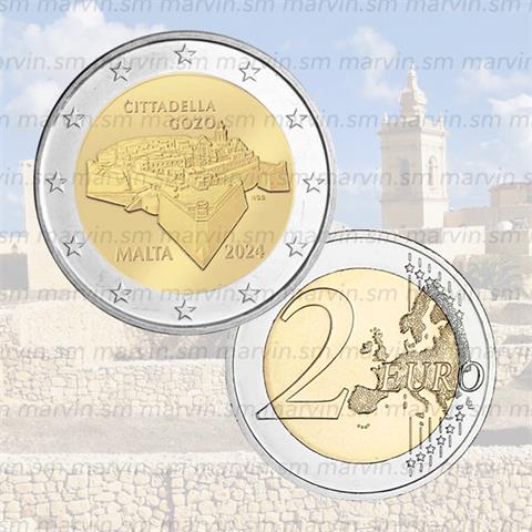  2 euro - Cittadella di Gozo - Malta - 2024 - UNC 