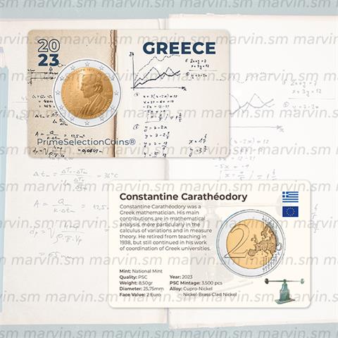  2 euro - Constantin Carathéodory - Grecia - 2023 - PSC 