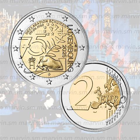  2 Euro - Dichiarazione di Schuman - Lussemburgo - 2025 - UNC 