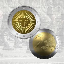  2 euro difesa della lituania lituania 2025 unc