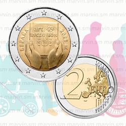 2 Euro - Diritti delle persone con disabilità - Spagna - 2026 - UNC