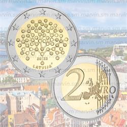 2 euro - Educazione Finanziaria - Lettonia - 2022 - UNC