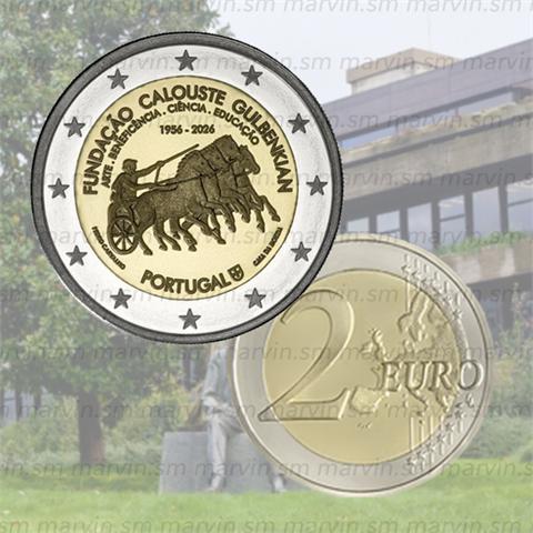  2 Euro - Foundation Gulbenkian - Portugal - 2026 - UNC 
