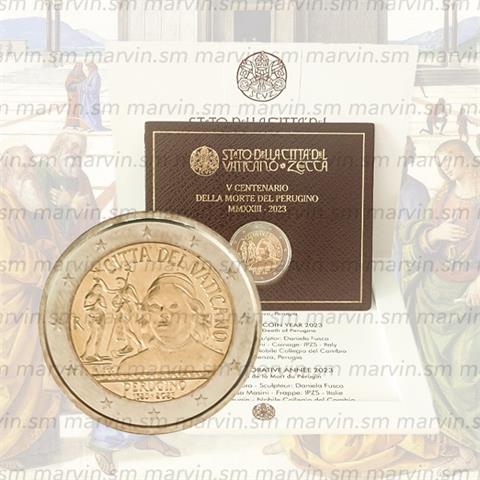  2 euro - Il Perugino - Vaticano - 2023 - FDC 