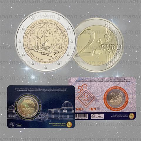  2 Euro - Istituto Geografico - NL - Belgio - 2026 - BU 
