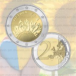 2 euro kartu su ukraina lituania 2023 unc