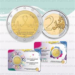 2 euro - Lotta Contro il Cancro - Belgio - 2024 - Coincard - FDC 