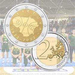 2 euro pallacanestro lituania 2022 unc